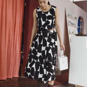 Dusen Dusen: Block Print Wrap Skirt